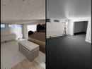 Källarrenovering före och efter med nya ytskikt och fräschare känsla.